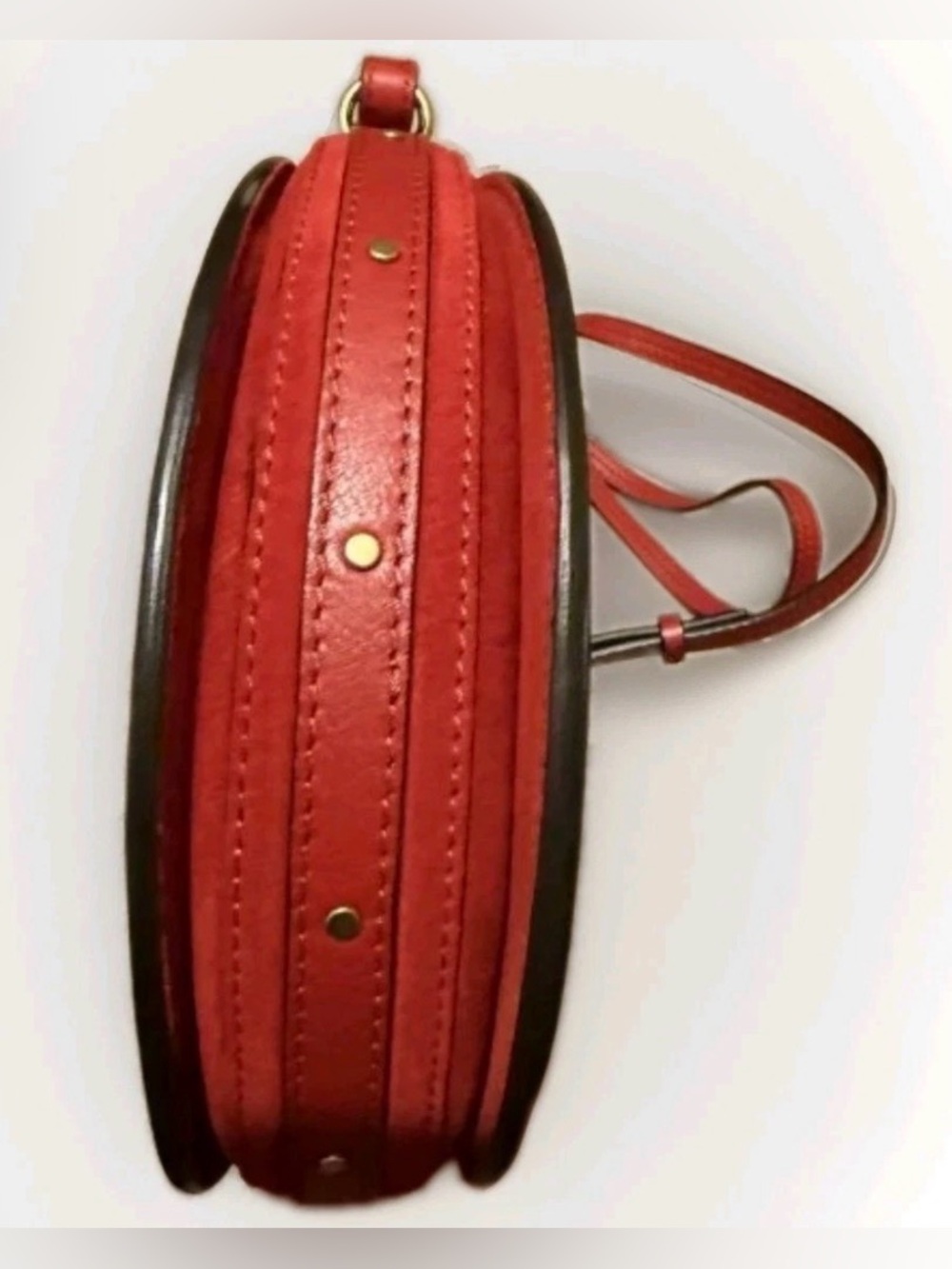 🔥100%Authentic Chloe Pixie Small Red Round Shoulder Crossbody Suede Leather Bag🔥 - Picture 11 of 13